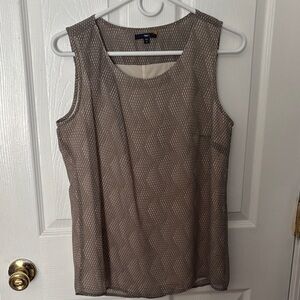 GAP Taupe Sleeveless Tank Top